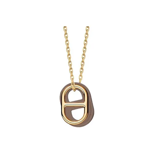 HERMES O'Maillon Metal Necklaces Женские