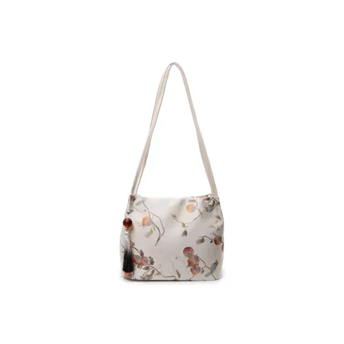 YIN.SIMON Ткань Тоут Сумка Сумка через плечо Стандартная Женская Экрю