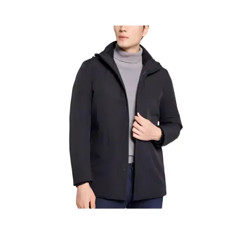 BRAUN BUFFEL Хлопковый пуховик Мужской Черный