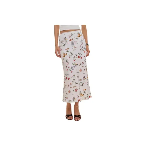 REFORMATION Layla Linen Юбка Casual Long Юбка Женская