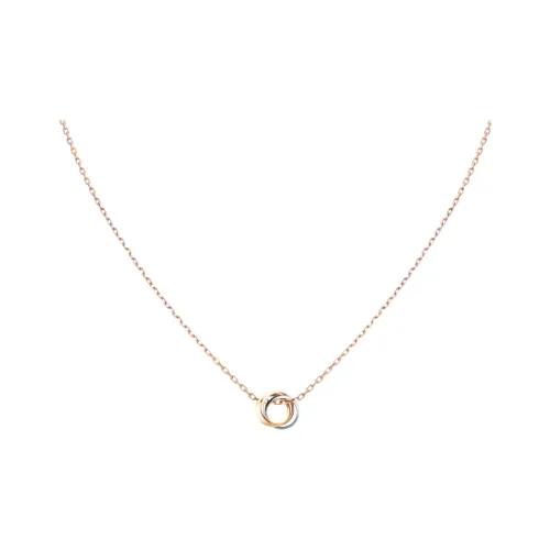 Cartier Колье Trinity Белое Золото, Желтое Золото, Розовое Золото