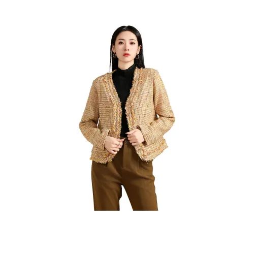 SMEN Cropped Jacket Women's Yellow SMEN Укороченная куртка женская желтая
