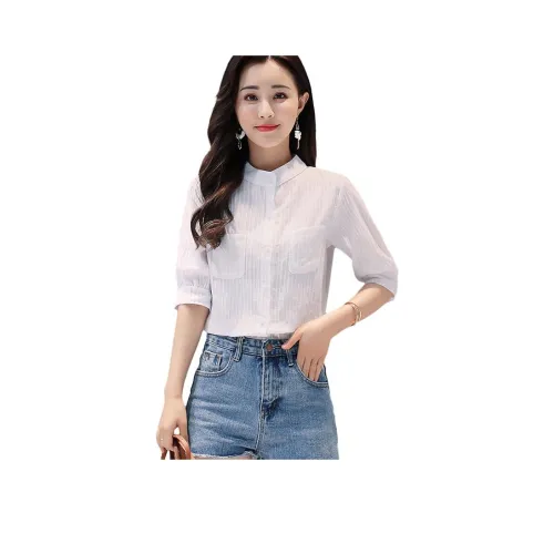 H YXIANG Белые Женские Рубашки