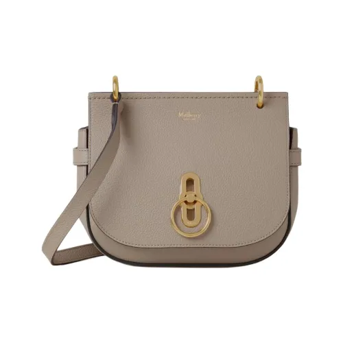 Mulberry Сумка через плечо из коровьей кожи маленькая женская цвет тауповый