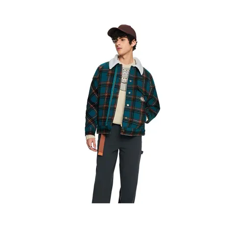 Lee Зеленый Мужской Пуховик