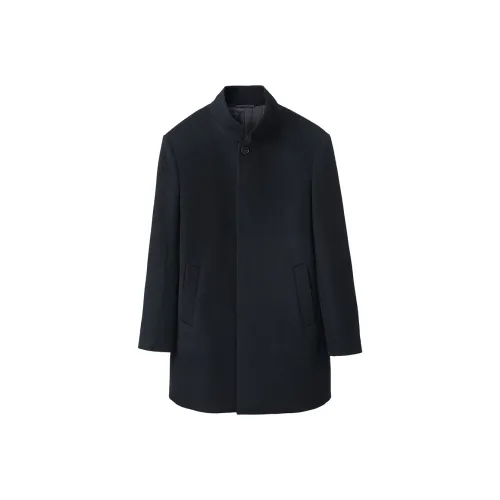 HLA Темно-синий 03 Мужское пальто