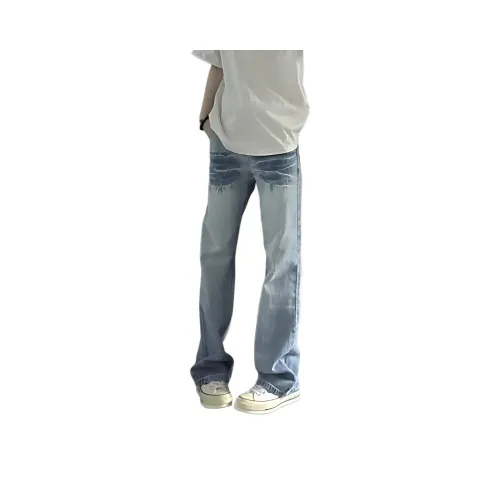 City Hipster Винтажные синие унисекс джинсы