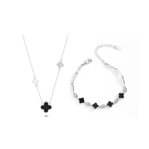 MUYAN Сплав Счастливый клевер Комбинация Набор Ожерелье Женские