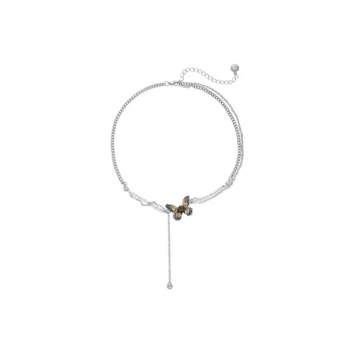 KING OF BLING Сплав Циркон Искусственная жемчужина Ожерелья Женские