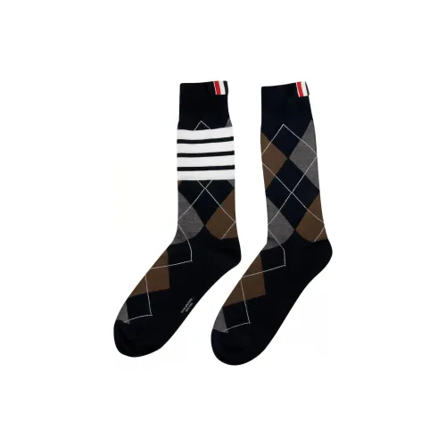 THOM BROWNE 1 пачка Морской синий Мужской MID Носки до икры