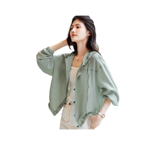 XWI Мятно-зеленые Женские Рубашки