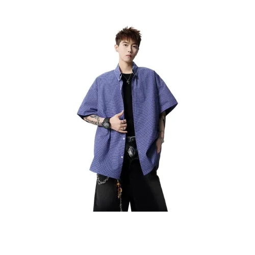 SONGXIER Синие Унисекс Рубашки