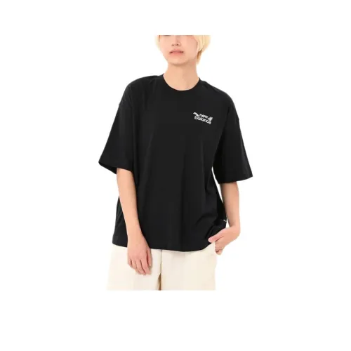 New Balance SS25 T Рубашка Женская Черная