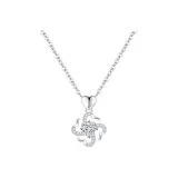 Сердце Клевер Четырехлистный Ожерелье