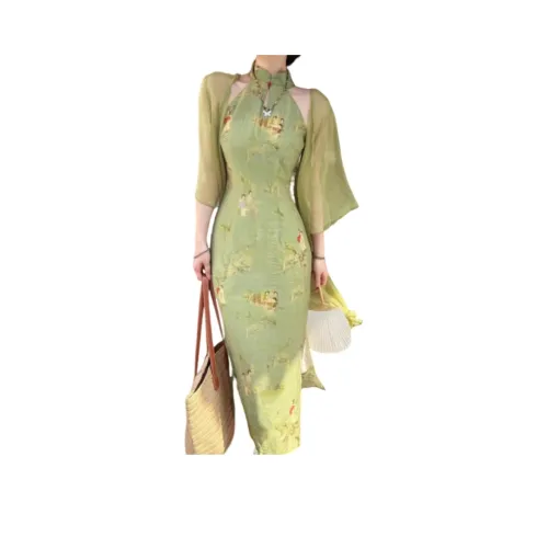 YICHEN Без рукавов Платье Женское