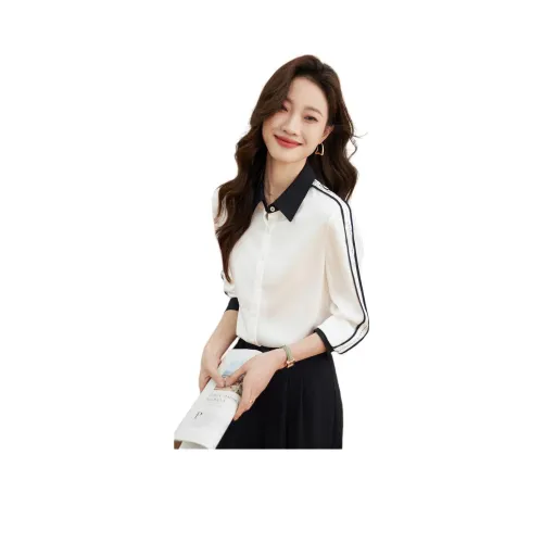 Mo Han Yi Mei Рубашка Женская Белая и Черная