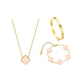 Клевер четырехлистный, коллекция (розовый)