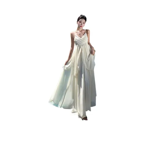 ZCDECO Экрю Женские Слиплатья