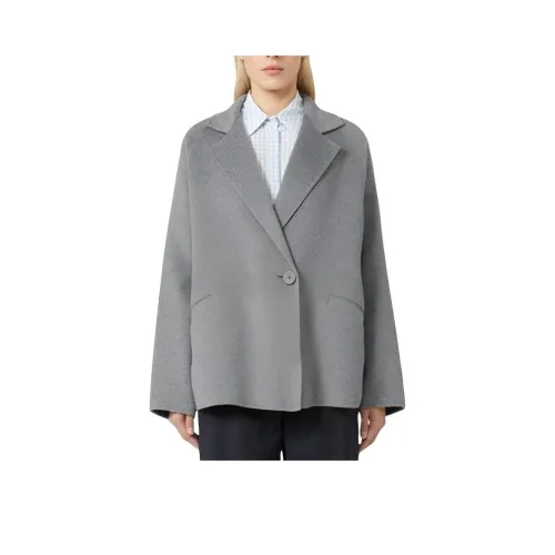MaxMara Серое Женское Пальто