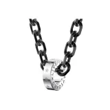 Винтажный цвет, крест, цепочка - серебряное кольцо