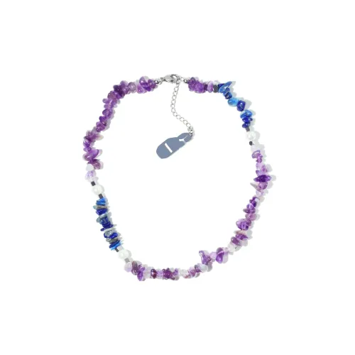 Get'em ON Фиолетовый Crushed Камень Синий Crushed Камень Ожерелья Унисекс