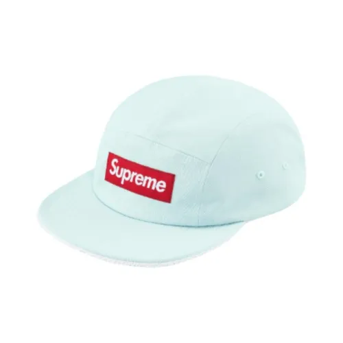 Supreme 100% хлопок Саржа Кепки Унисекс Морской синий Желтый Красный синий Черный Белый