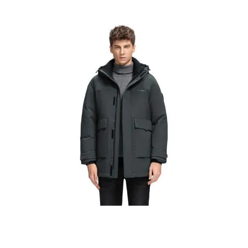 SNOW FLYING Серый Зеленый Мужской Пух Мужской