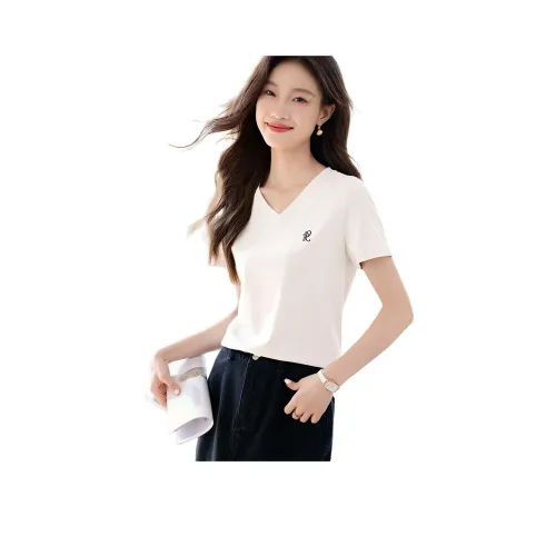 Mo Han Yi Mei T Рубашка Женская Белая