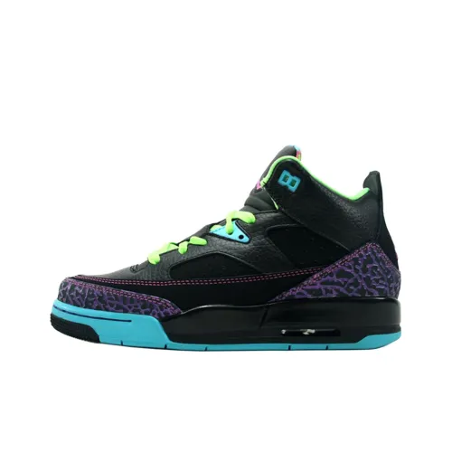 Джордан Son of Mars Аbrasion Resistant MID Топ Детские Баскетбольные Кроссовки Черные Подростки