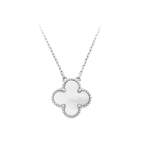 Van Cleef Arpels 18К Белое золото Ожерелья Унисекс Золото Серебро