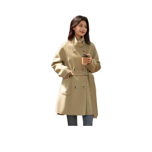 Mo Han Yi Mei Мятно-зеленое Женское Пальто