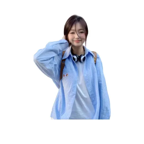 RDRE Синий Унисекс Рубашки