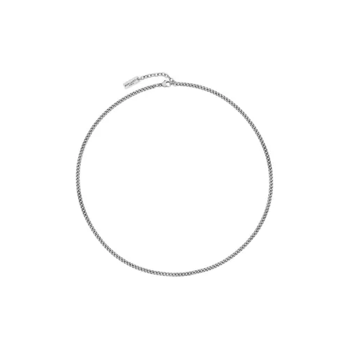 SAINT LAURENT Металлические ожерелья Мужской Серебряный