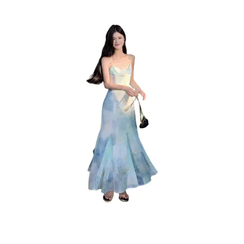 HTHK Синий Женские Слиплатья