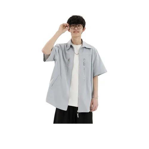 DANJUE Синие Унисекс Рубашки