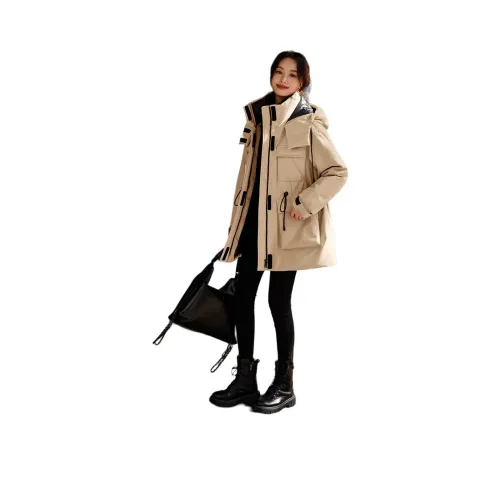 Mo Han Yi Mei Пуховик Женский Хаки