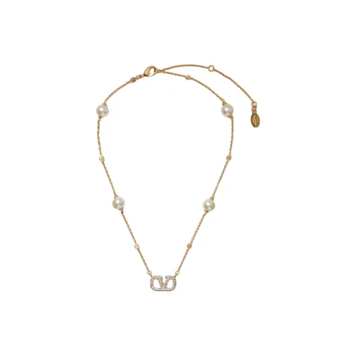 Valentino Металлические ожерелья Женские Золото