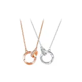 Мобиус Ожерелье (Серебро + Розовое золото)