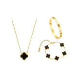 Клевер четырехлистный, коллекция (черный)