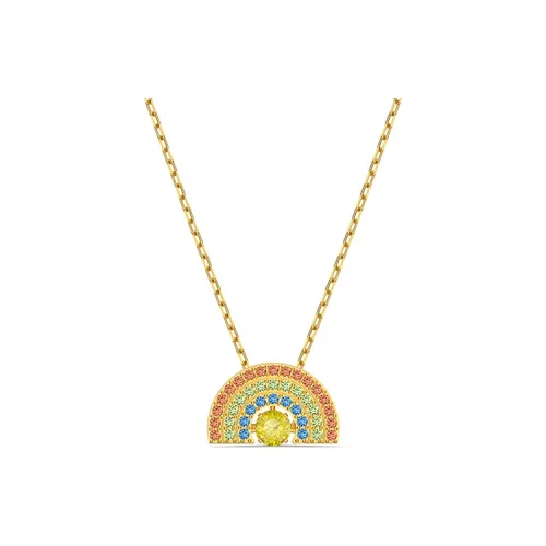 Swarovski Искусственный кристалл Ожерелья Женские с золотым покрытием