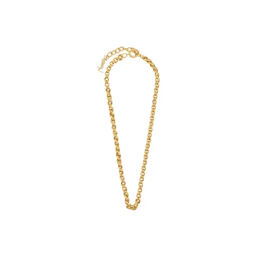 SAINT LAURENT Латунь Metal Necklaces Унисекс Золото