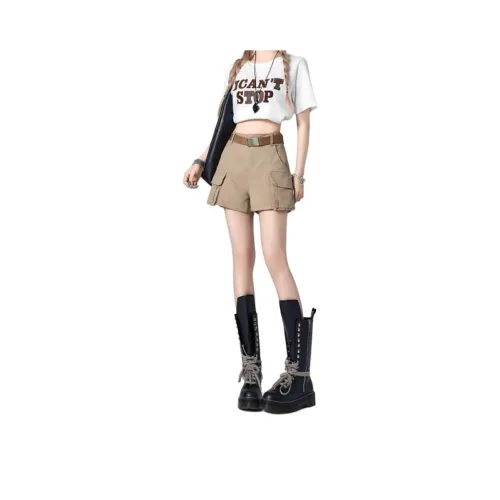 FOREVER 21 Абрикос + Ремень Женские Джинсовые Шорты