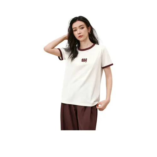 EICHITOO Экрю Комбинированный 51 Женские Рубашки T