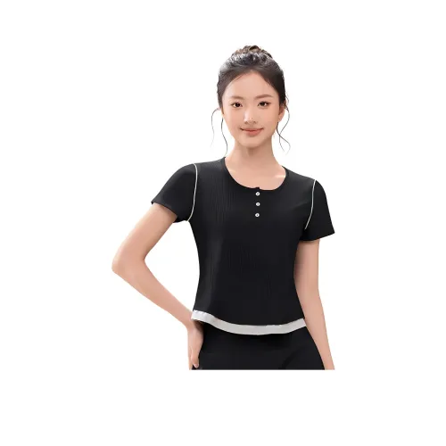 361° Yoga T-Shirt Женская Черная