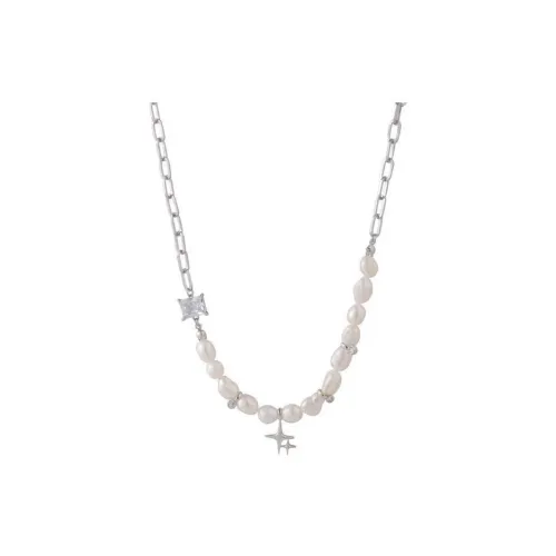 KING OF BLING Сплав Искусственный жемчуг Циркон Ожерелье Унисекс