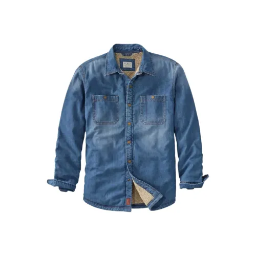 L.L.Bean Blue Men's Shirts L.L.Bean Синие Мужские Рубашки
