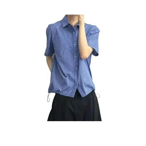 NEVER RULE Королевский синий Унисекс Рубашки