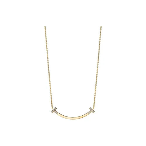 TIFFANY CO. T Бриллиантовые ожерелья Унисекс Золото