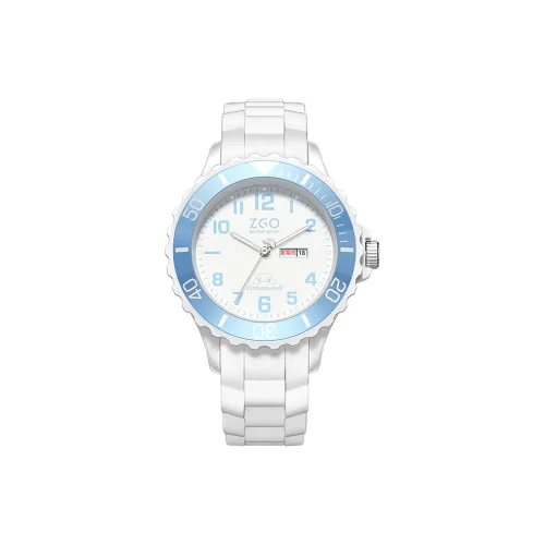 Zgo Sanrio Co Branded Кварцевый механизм Силиконовый ремешок Часы Женские Белый циферблат