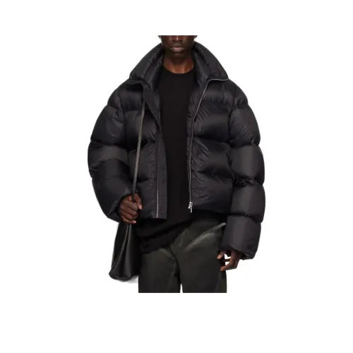 RICK OWENS совместный бренд RO Down Jacket Мужской Черный